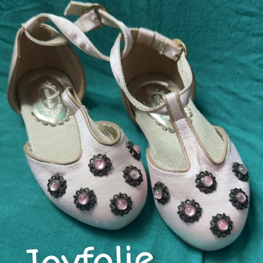 Joyfolie Blush Pink Dress Shoes with Embellishments